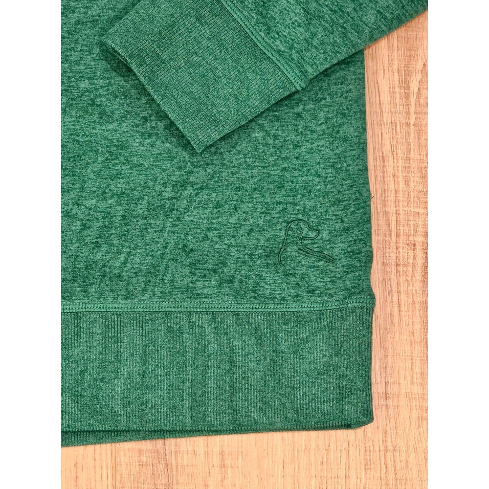 Rhoback Performance Crewneck Sweatshirt Men's Medium Green Heather Golf Pullover - Picture 9 of 13